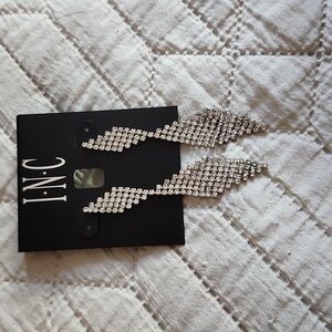 INC rhinestone earrings NEW